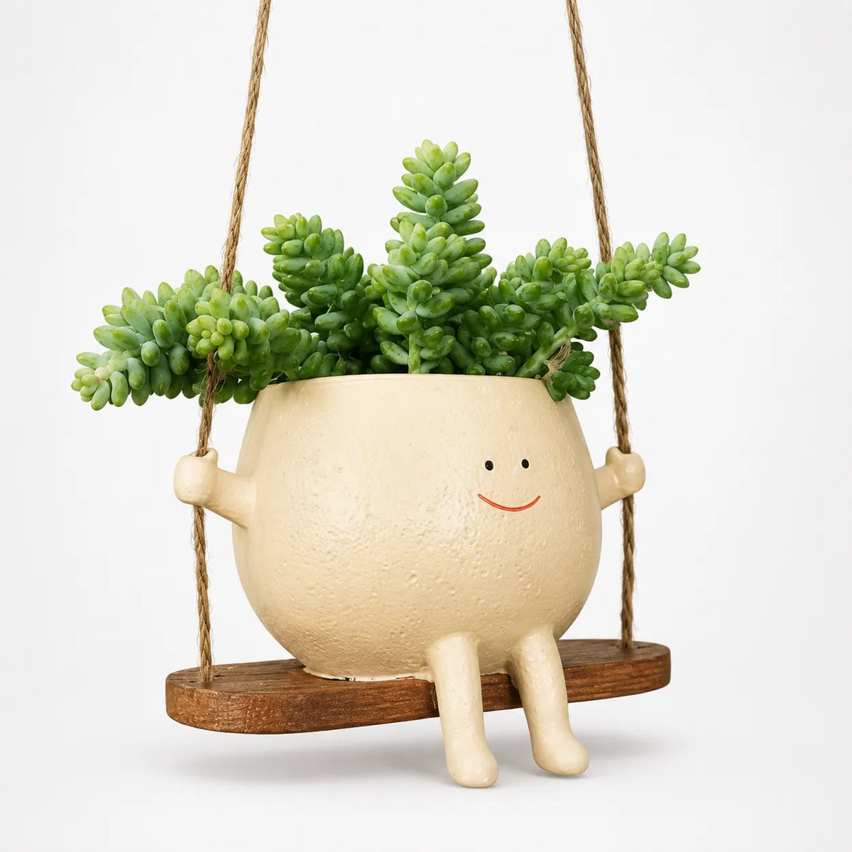 Pippin – Smiley Face Planter Pot with Rocking Chair, Swing & Hammock Designs
