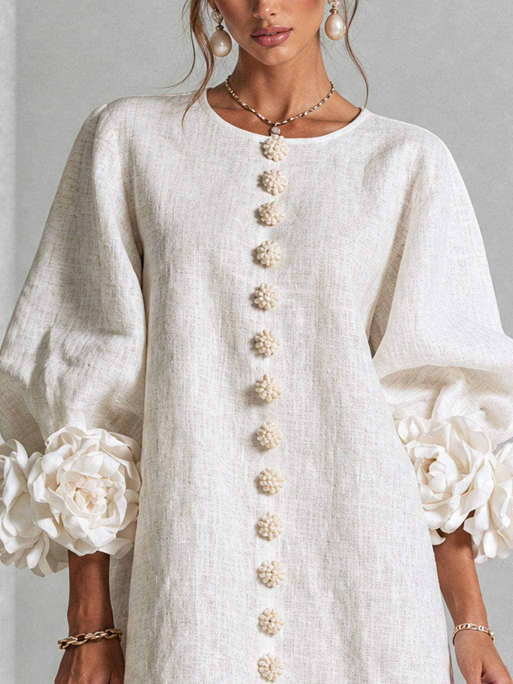 Florence™ | Floral Button-Down Mini Dress