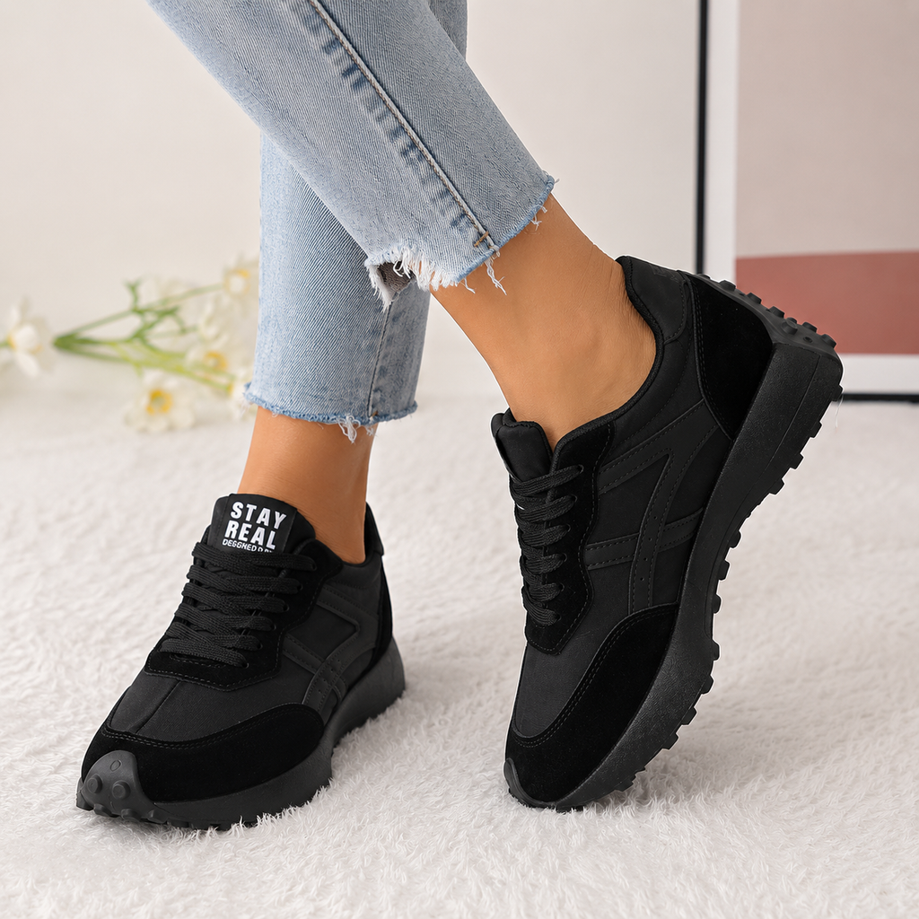Solenne – Flat-Platform Non-Slip Chunky Sneakers