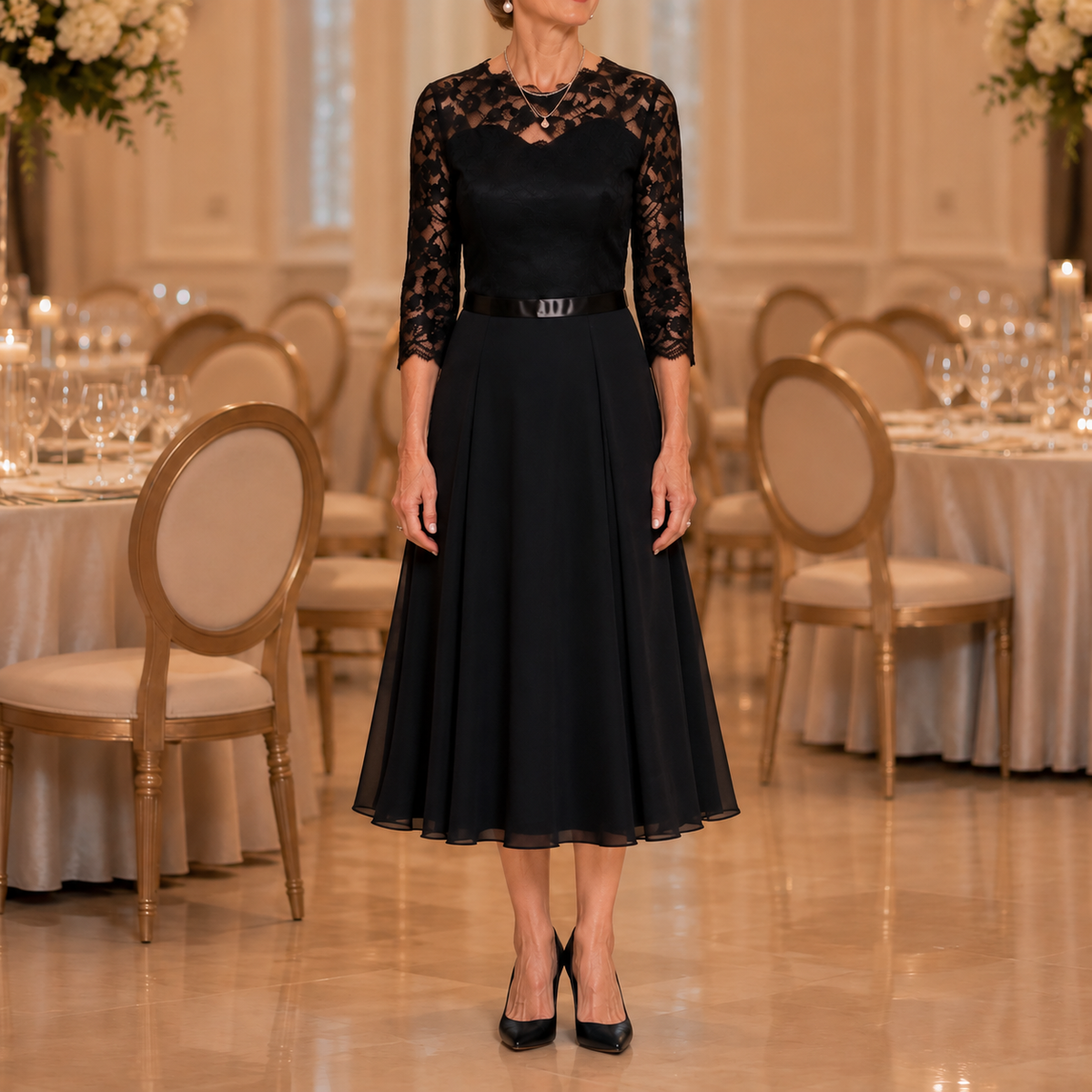 Composure – The Lace Maxi That Falls Into One Long Line
