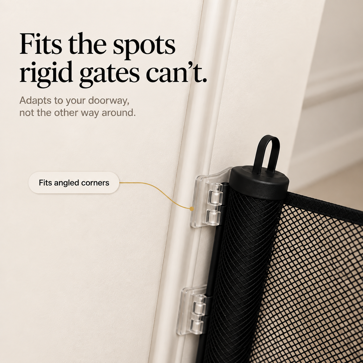 NoDrill Gate – Retractable Mesh Safety Gate