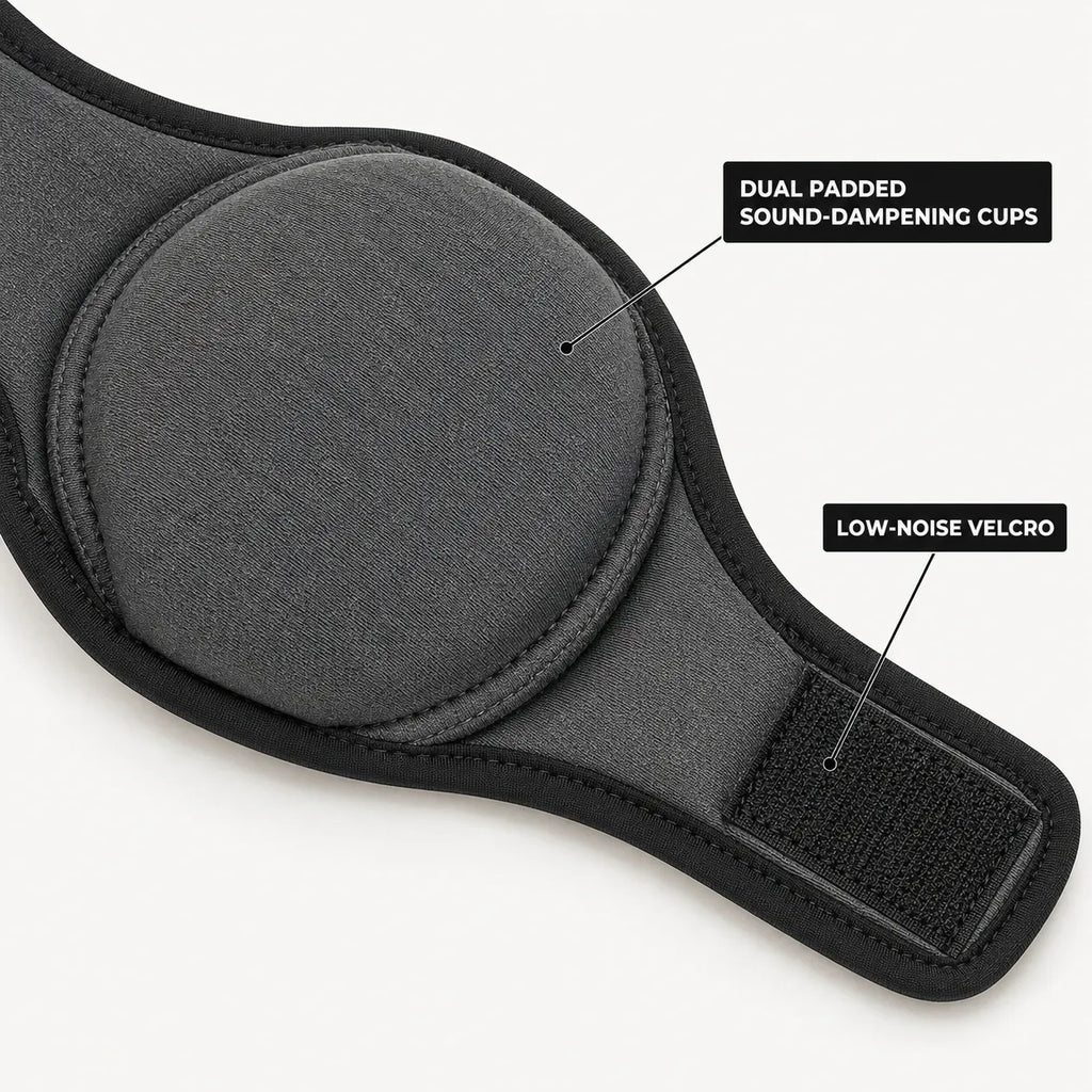Pawlm – Calming Ear Wrap for Dogs, Waterproof Anxiety Relief for Fireworks and Thunder
