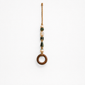 Ringholt – Wood-Look Ring Bead-Accent Towel Holder
