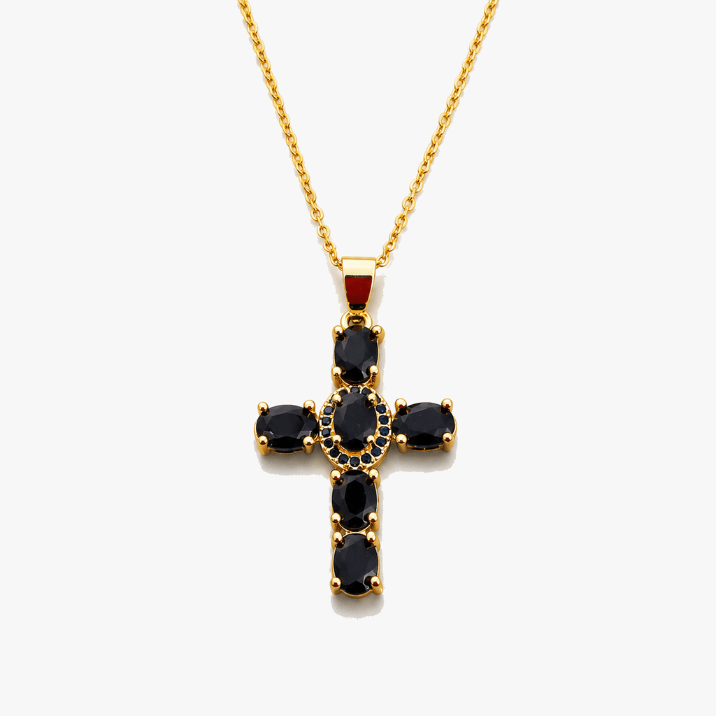 Solavée – Crystal Cross Pendant Necklace