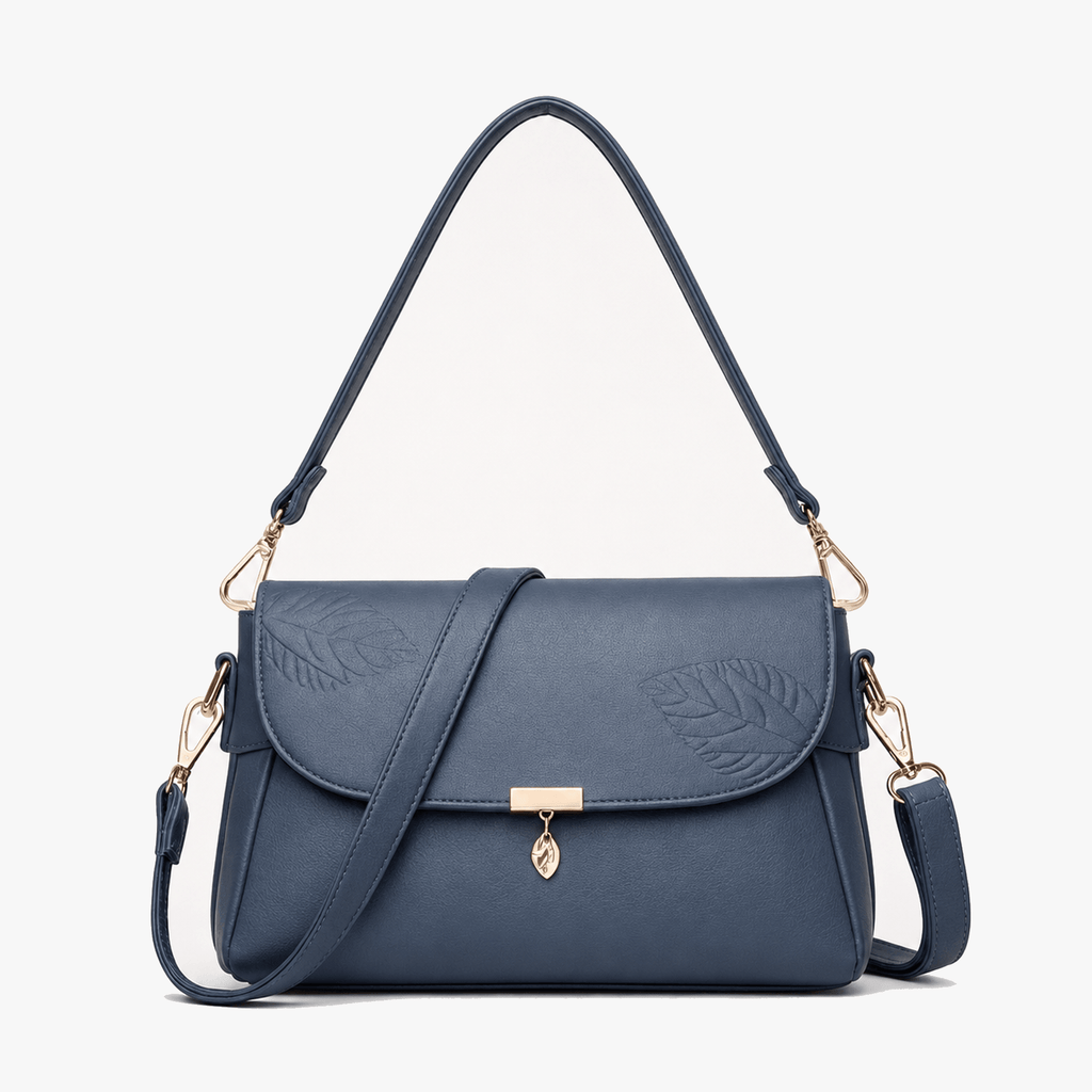 Leafara - Elegant Crossbody Bag with Leaf Detail