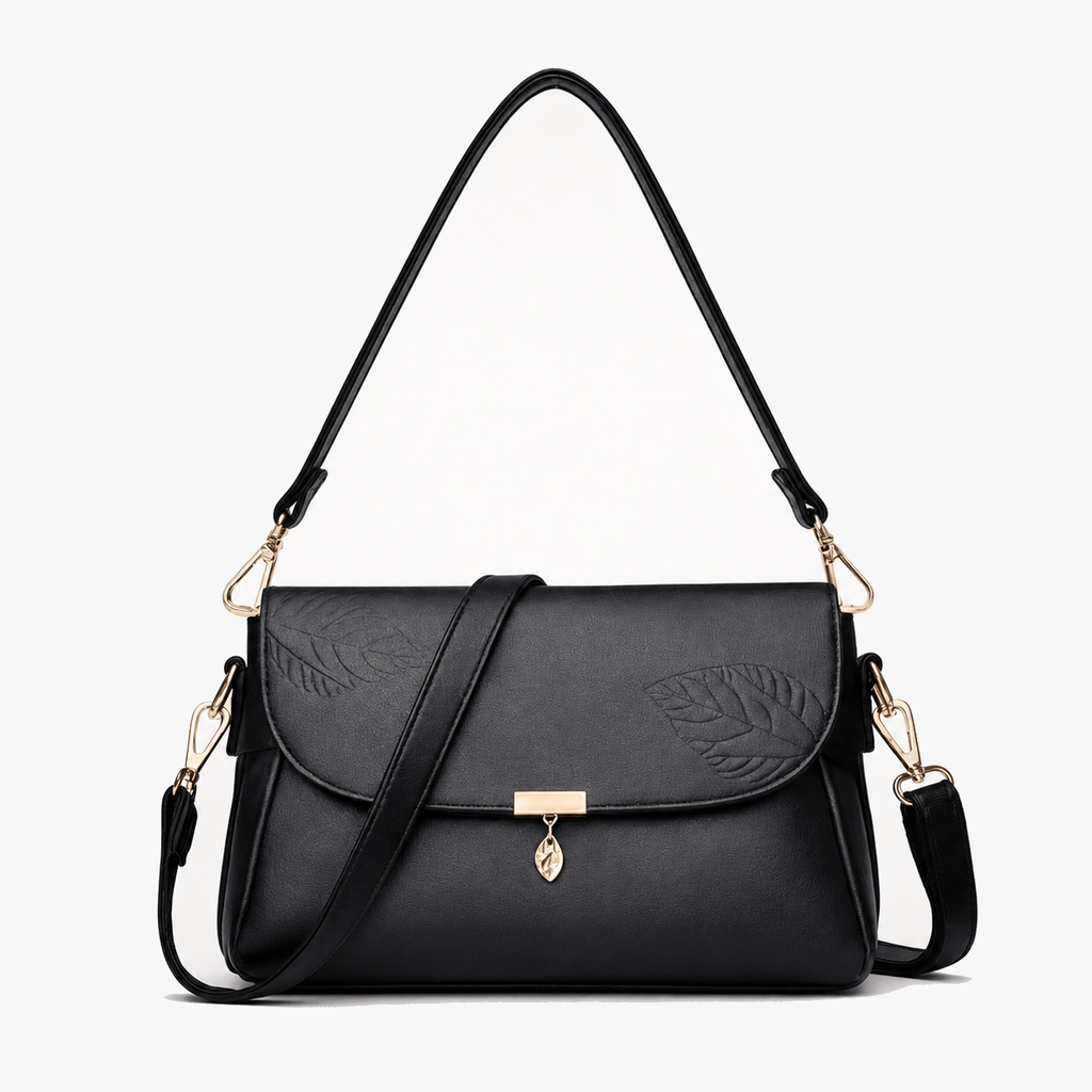 Leafara - Elegant Crossbody Bag with Leaf Detail