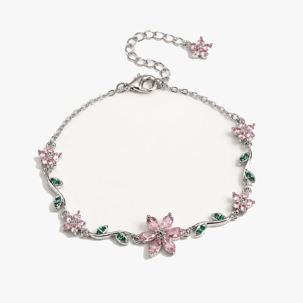 Florelle – Crystal Flower Vine Bracelet