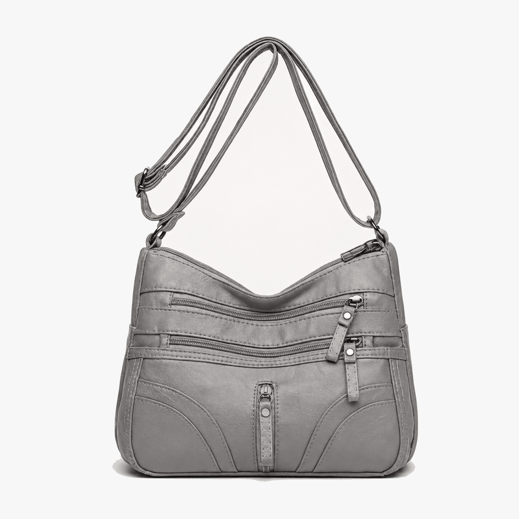 Caressa – Soft Leather Multi Pocket Crossbody Bag