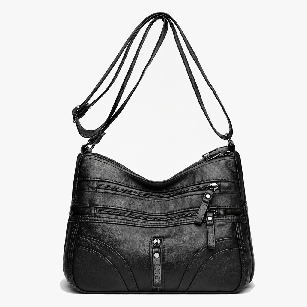 Caressa – Soft Leather Multi Pocket Crossbody Bag