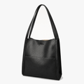 Tessara - Structured Pebbled Leather Tote Bag