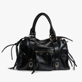 Vivara – Gold Detail Moto Satchel Bag