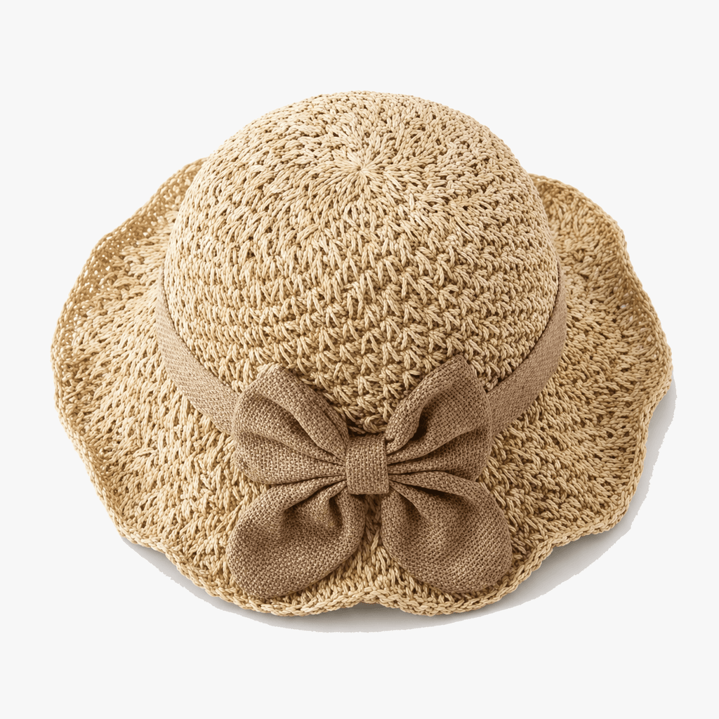 Bellabrim – Woven straw hat with bow detail