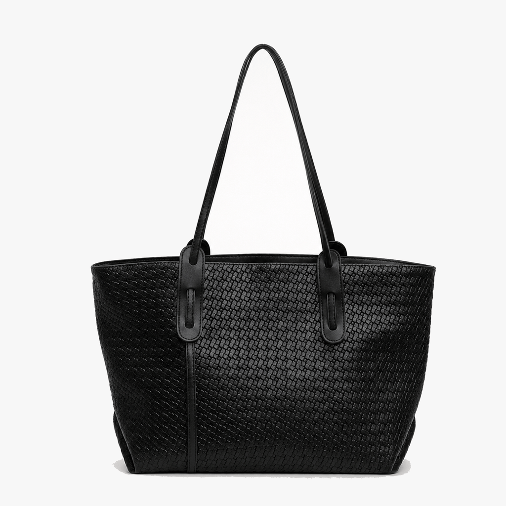 Ardenna – Woven Faux Leather Tote