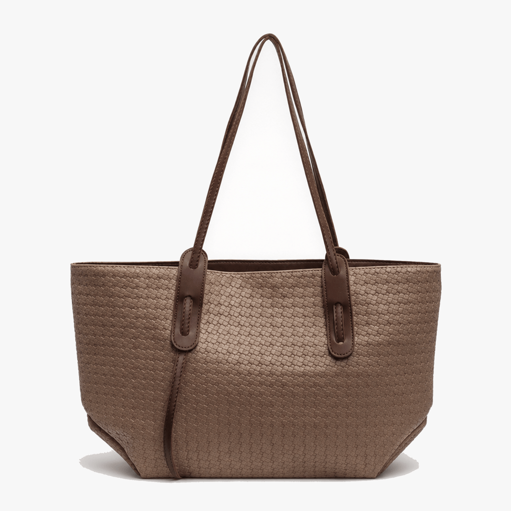 Ardenna – Woven Faux Leather Tote