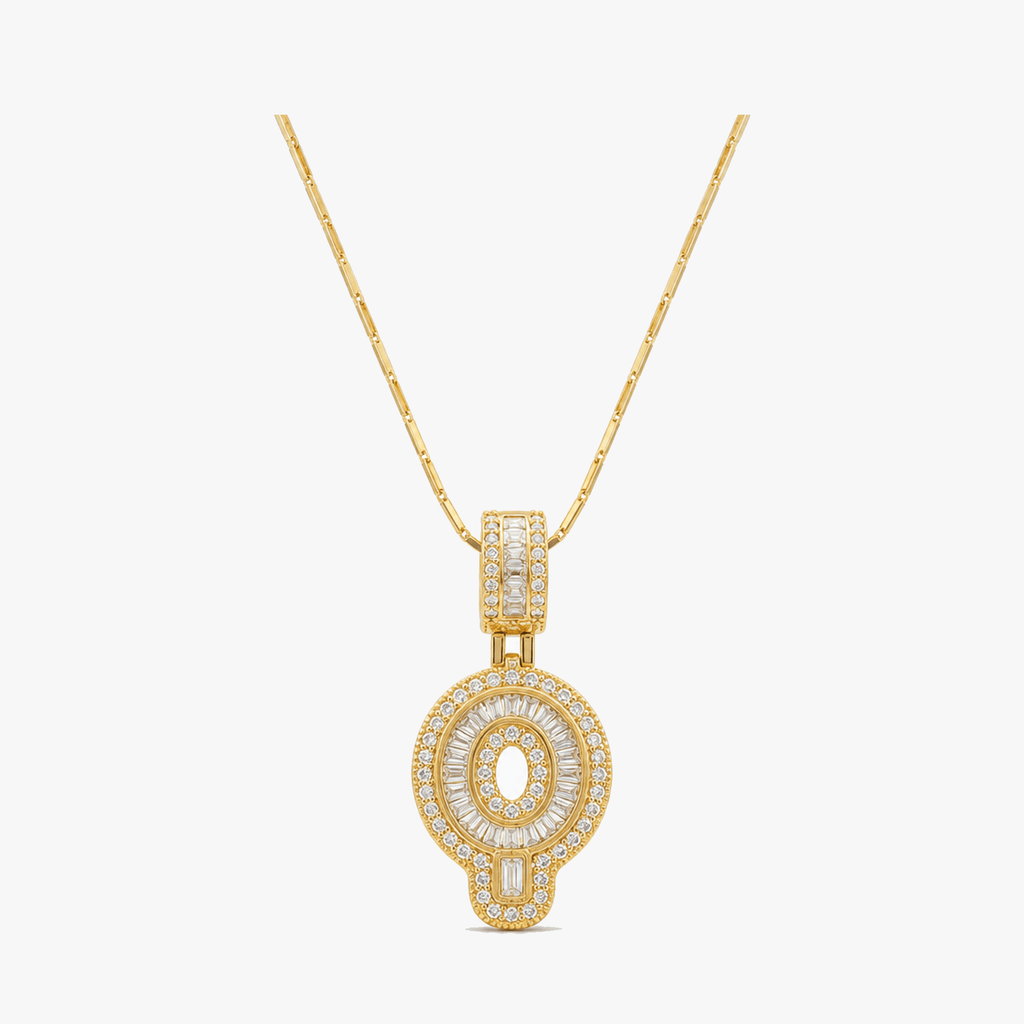 Luneria – Two-Piece Initial Pendant Necklace Set