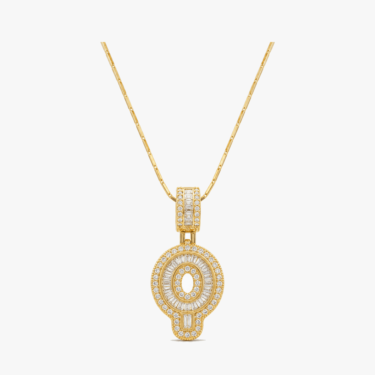 Luneria – Two-Piece Initial Pendant Necklace Set