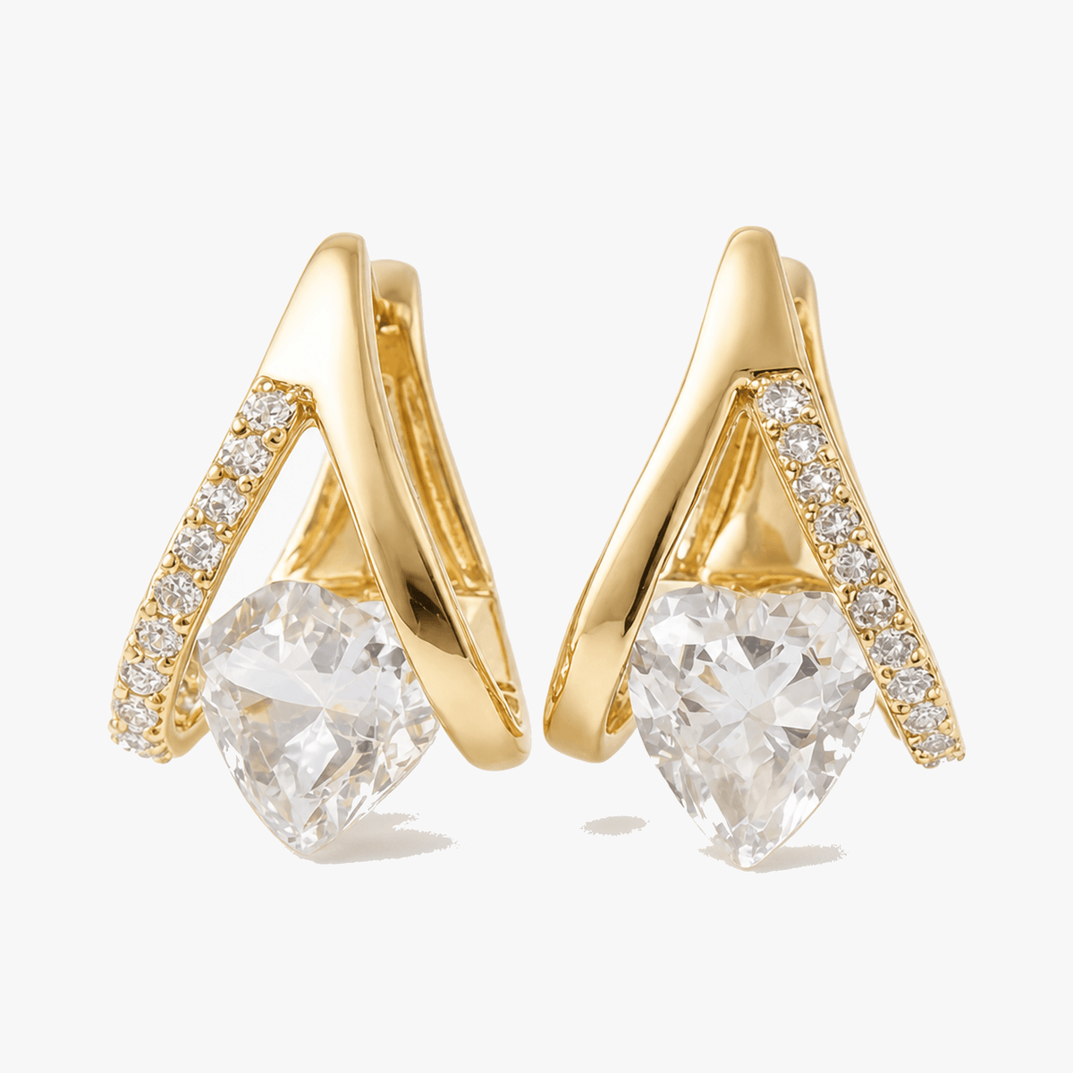 Lunavia – V-Frame Heart Earrings