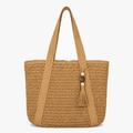 Solenne – Handwoven Straw Tote with Zip Lining