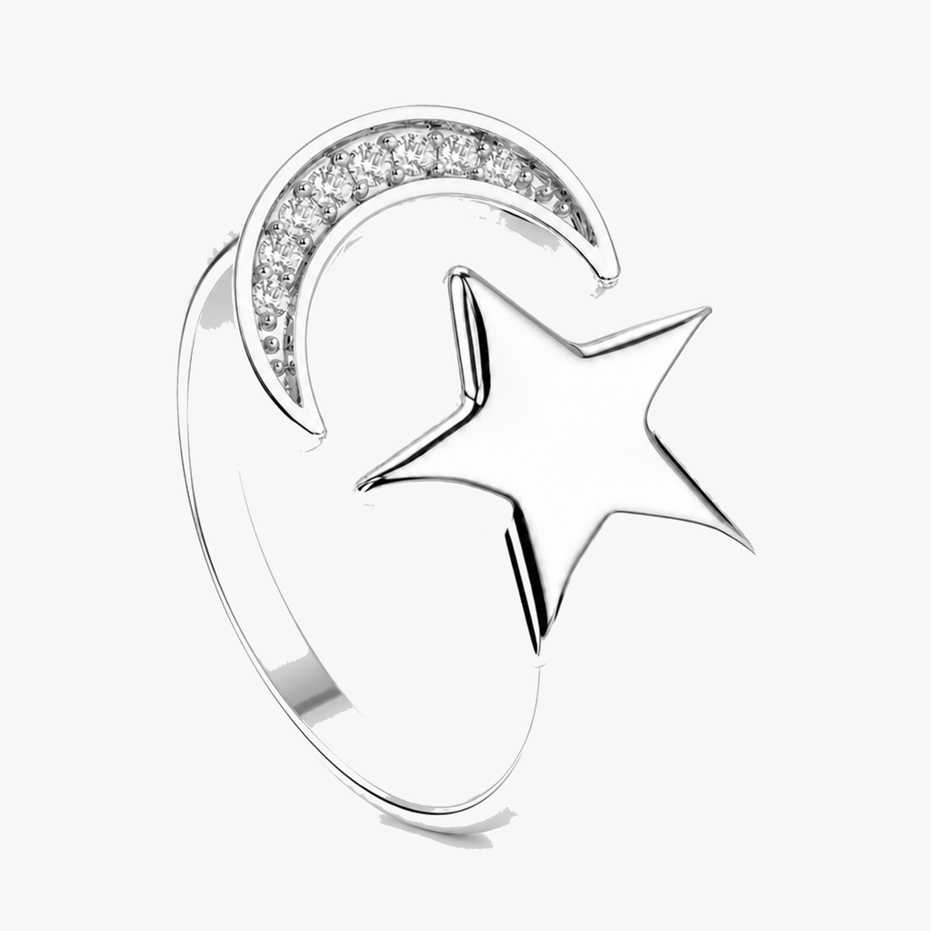 Lunessa - Moon and Star Calming Ring