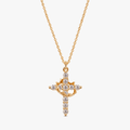 Crovana – Cross and crown faith pendant