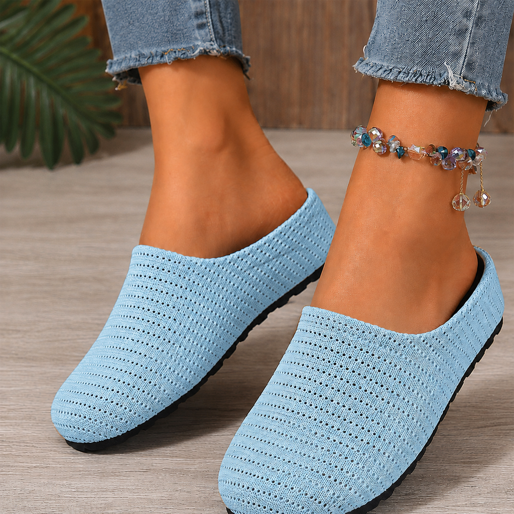 Softmarch – Breathable Knit Slip-On Mules