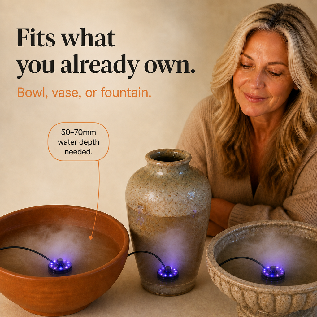 Mistlume – 12-LED Color-Changing Ultrasonic Mist Maker
