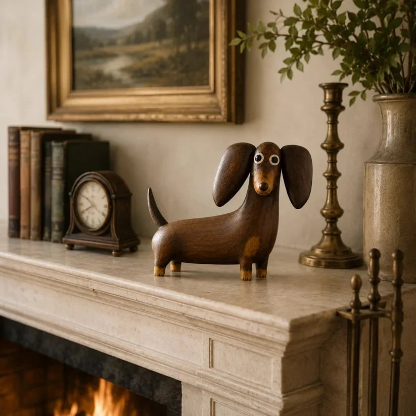 Oakhollow – Carved Dachshund Sculpture