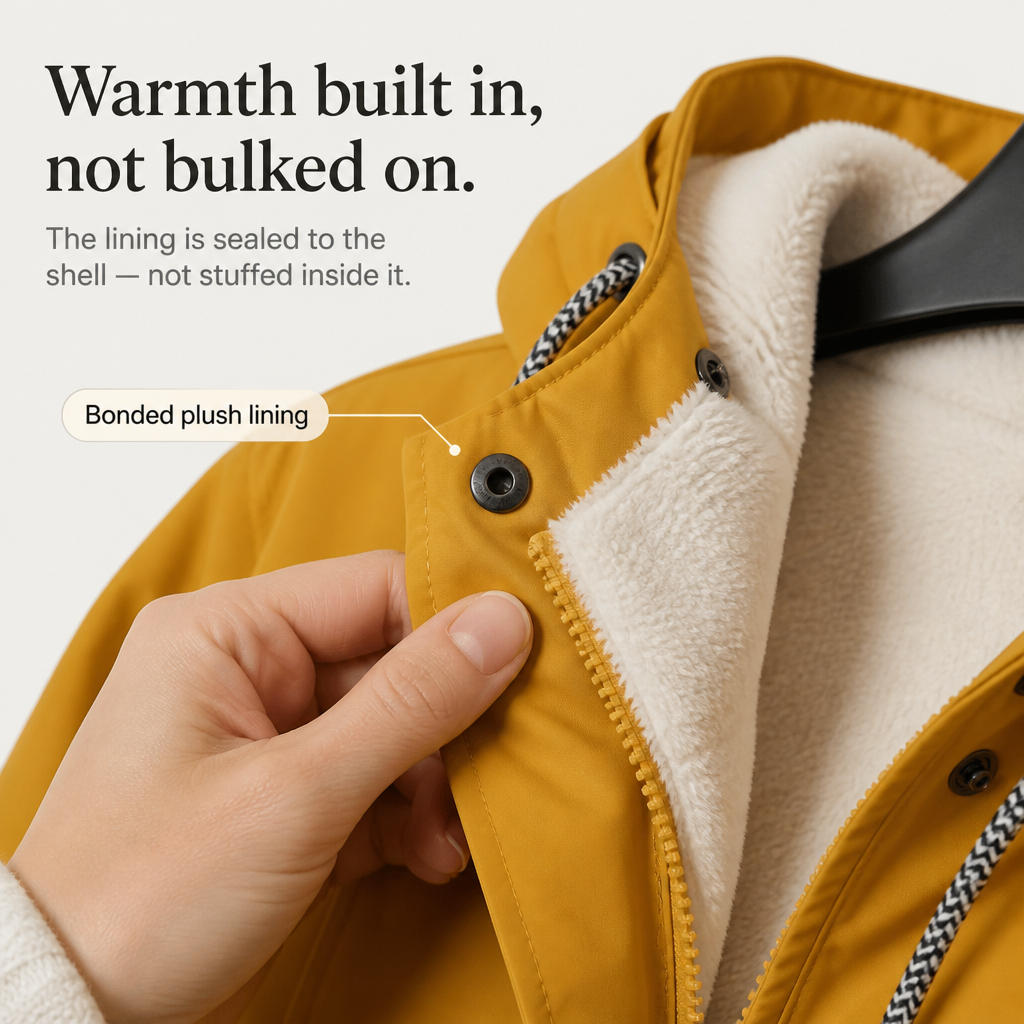 Cozynara – Fleece-Lined Hooded Windproof Jacket