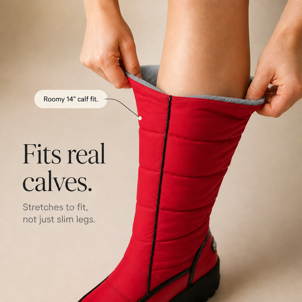 Wearbella – Faux Fur-Lined Knee-High Pull-On Boots