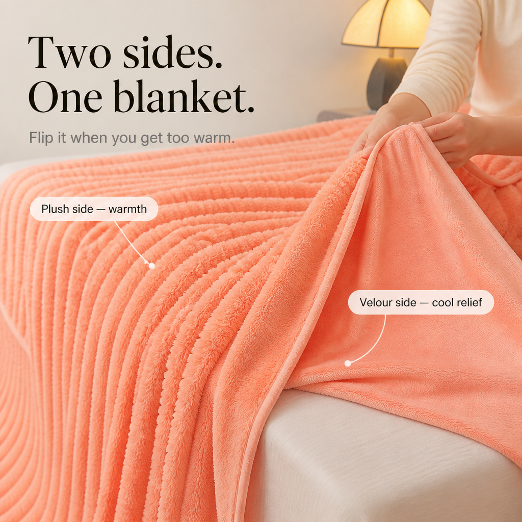 Plushwick – Two-Tone Reversible Rabbit Plush Blanket