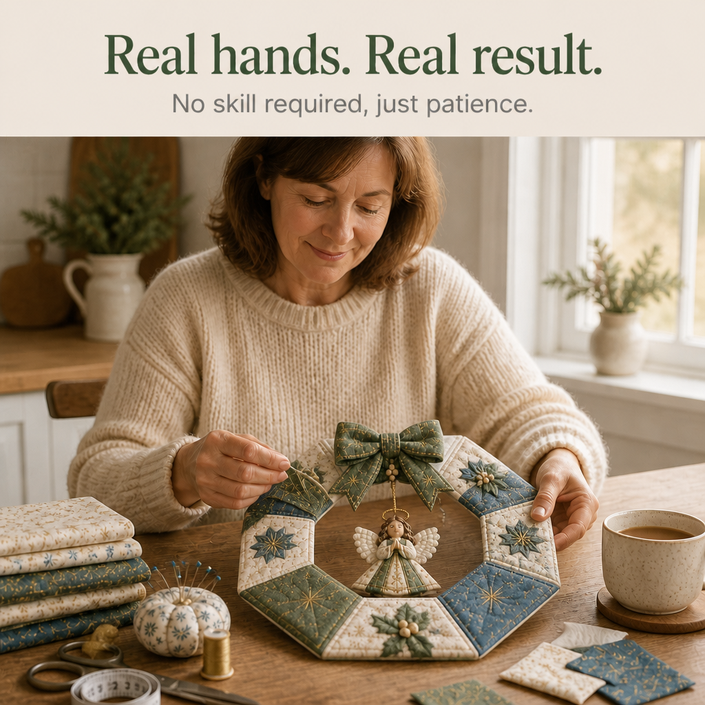 Tuckwreath – Quilted Fabric Wreath Kit