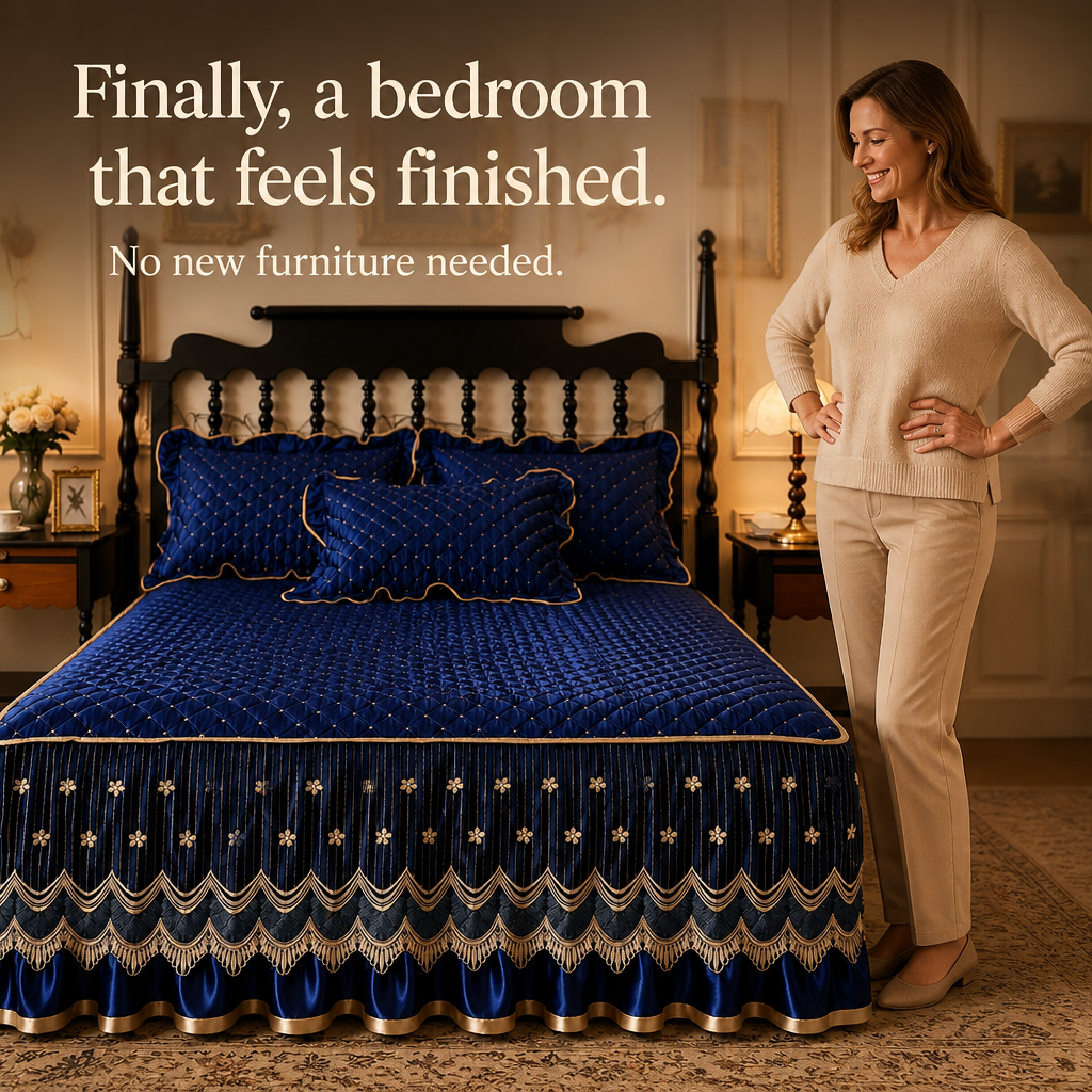 Linenna – Quilted Drop Bed Skirt