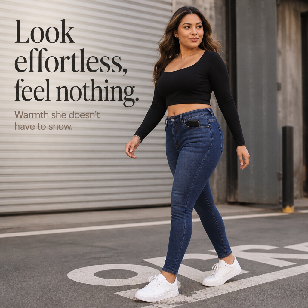 Plushden – Fleece-Lined High-Stretch Skinny Jeans