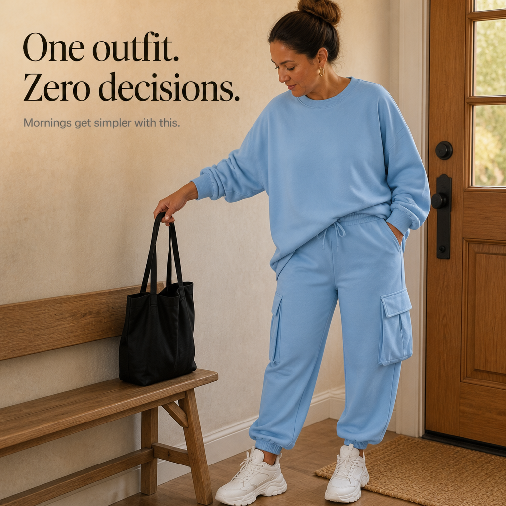 Wearbella – Crew-Neck Top And Cargo Pant Set