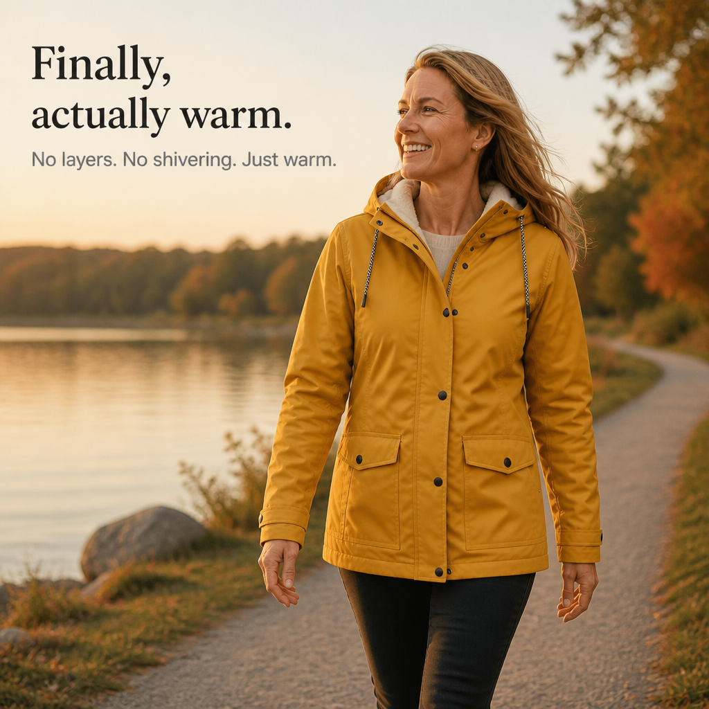 Cozynara – Fleece-Lined Hooded Windproof Jacket