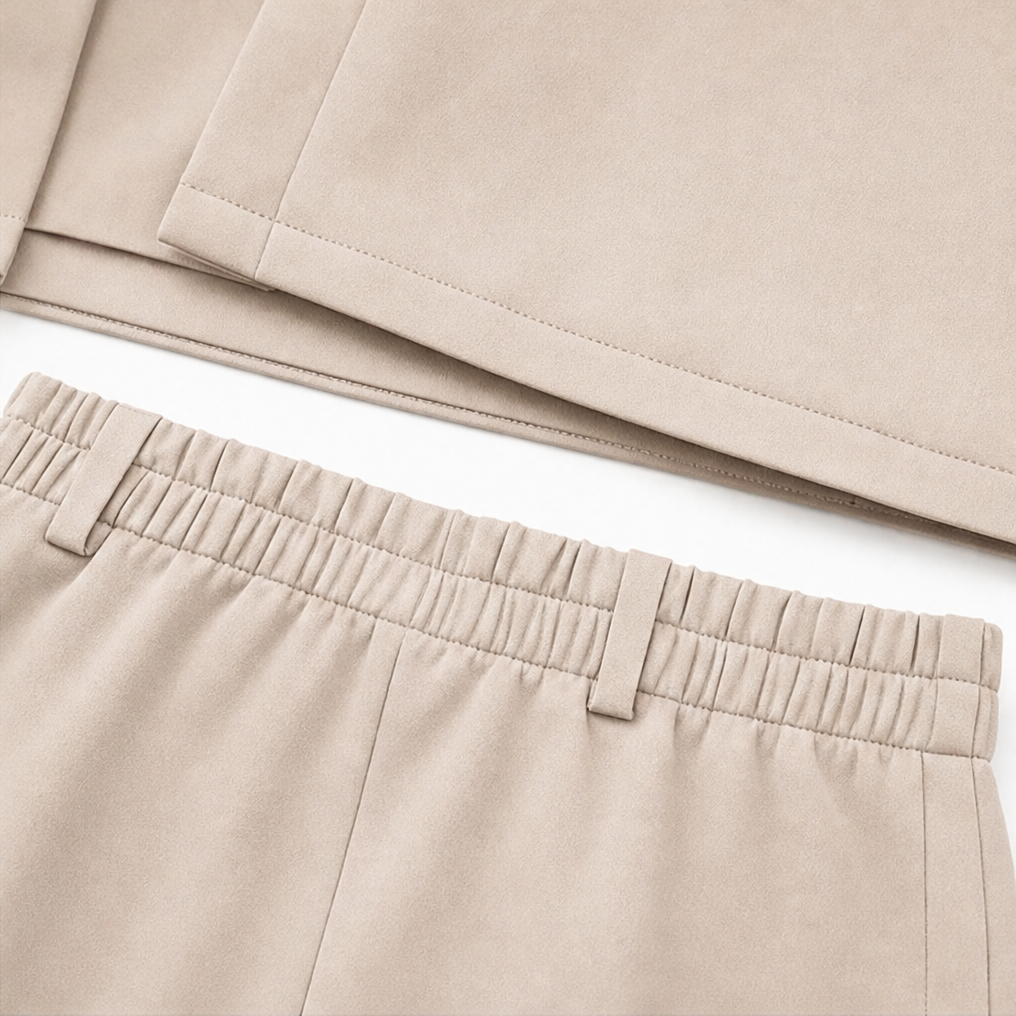 Tayloret – Cropped Utility Jacket And Pencil Skirt Set