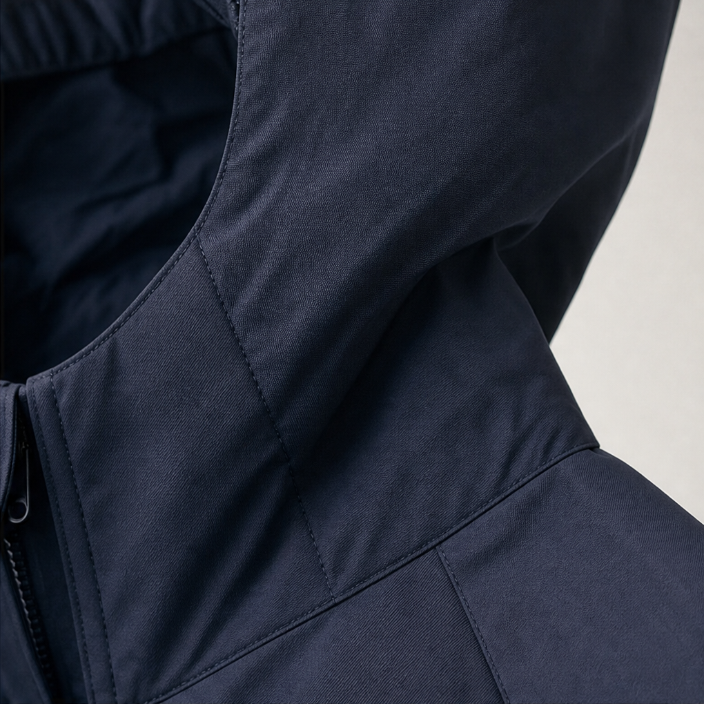 Veluna – Sculpted Balloon-Hem Lightweight Windbreaker