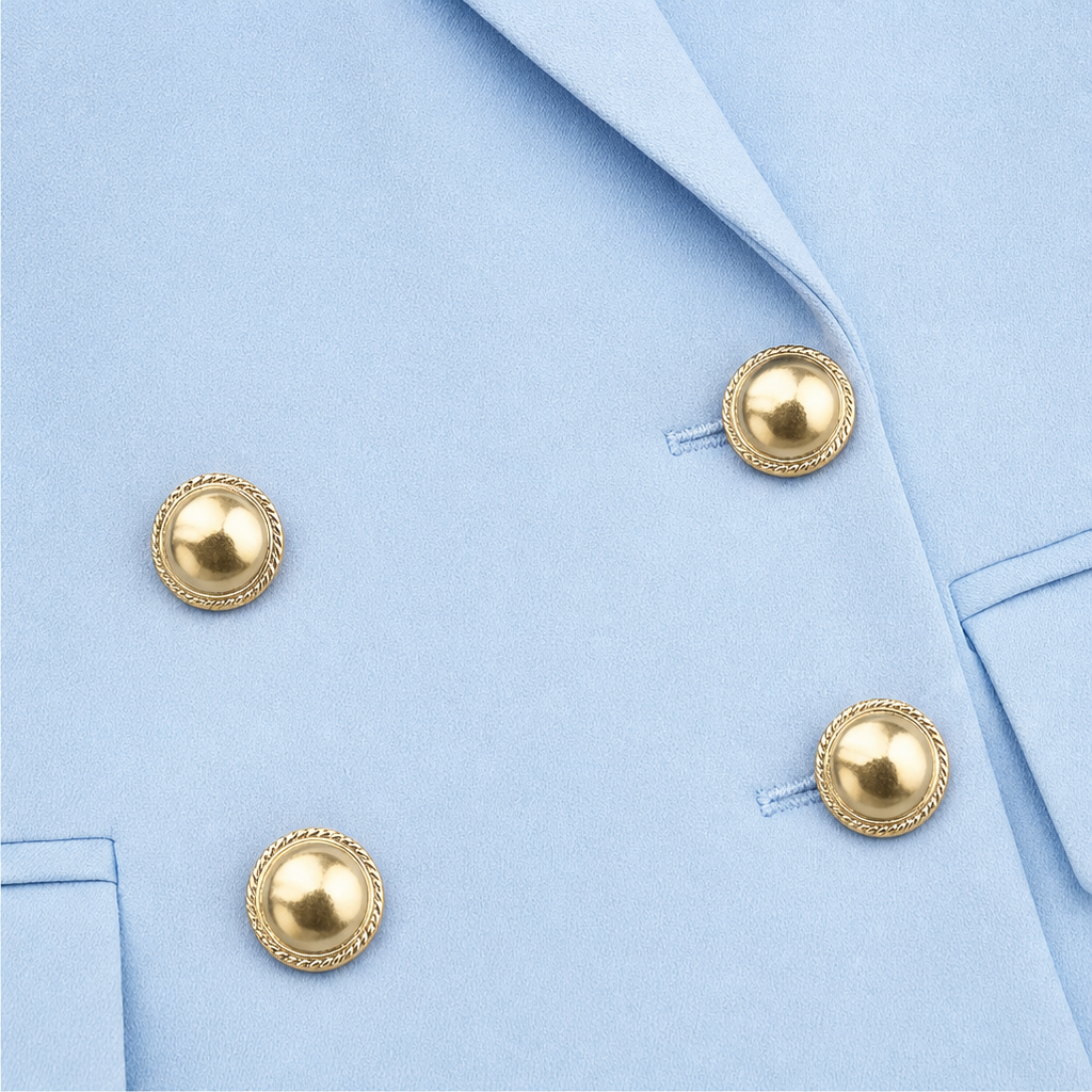 Wearbella – Double-Button Waist-Defining Blazer Dress