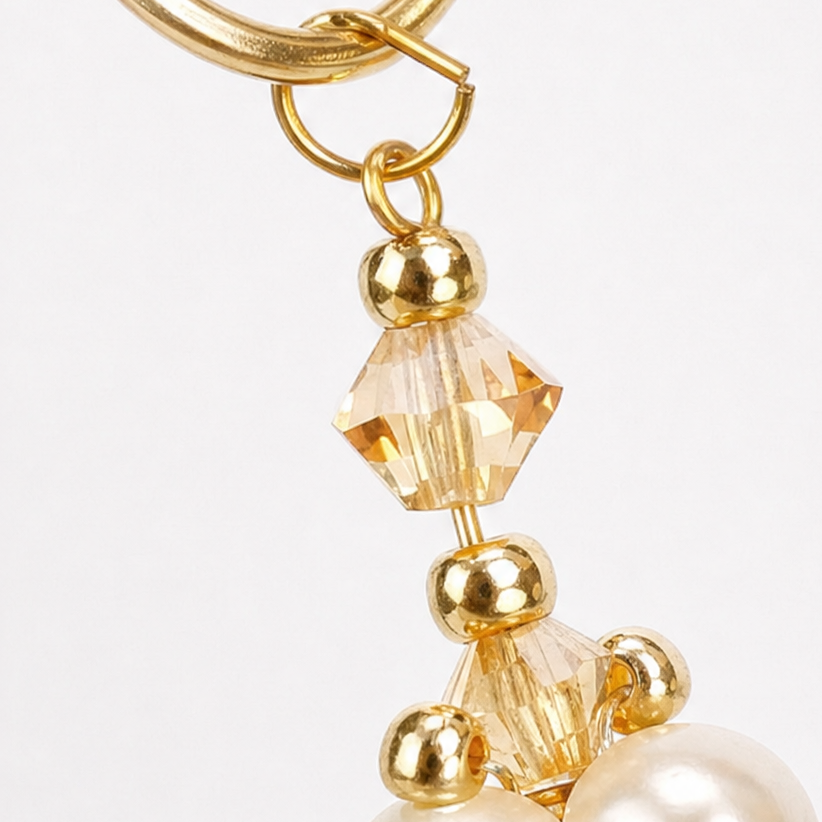 Winterbead – Layered Pearl And Crystal Snowflake Ornament Kit