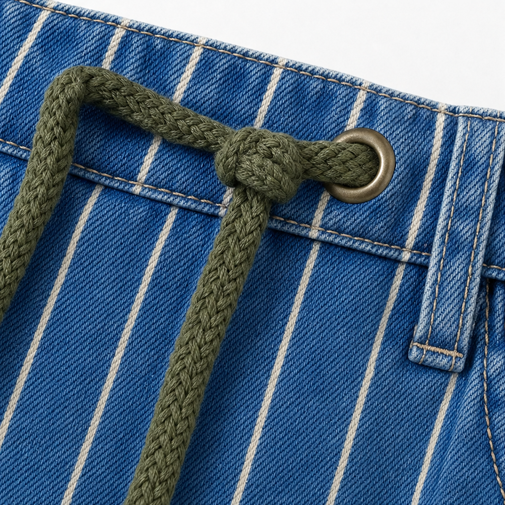 Longleg Denim Co. – Wide-Leg Drawstring Denim look Pants