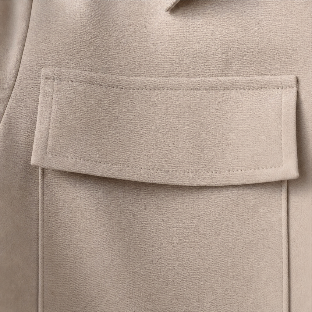 Elaraset – Cropped Jacket And Front-Slit Midi Skirt Set