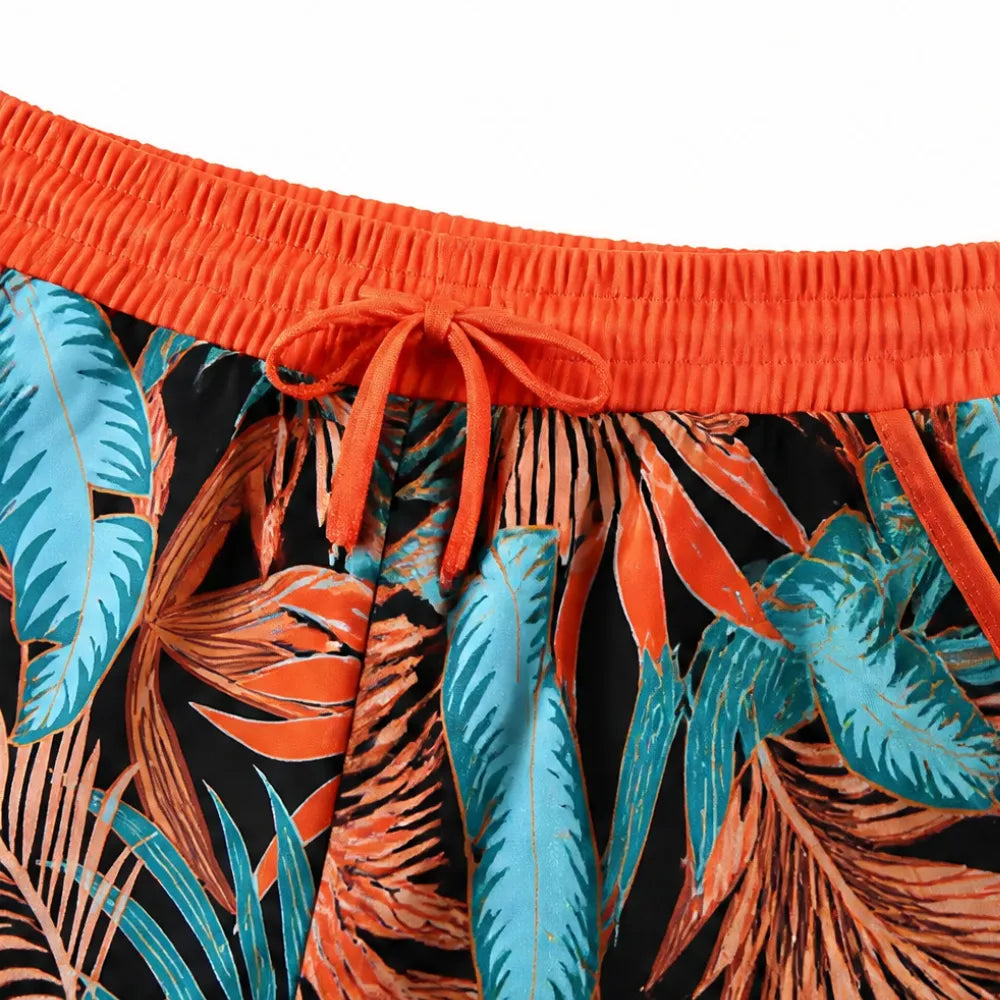 Solvea – Colorblock Tankini and Shorts Swim Set with Shorts
