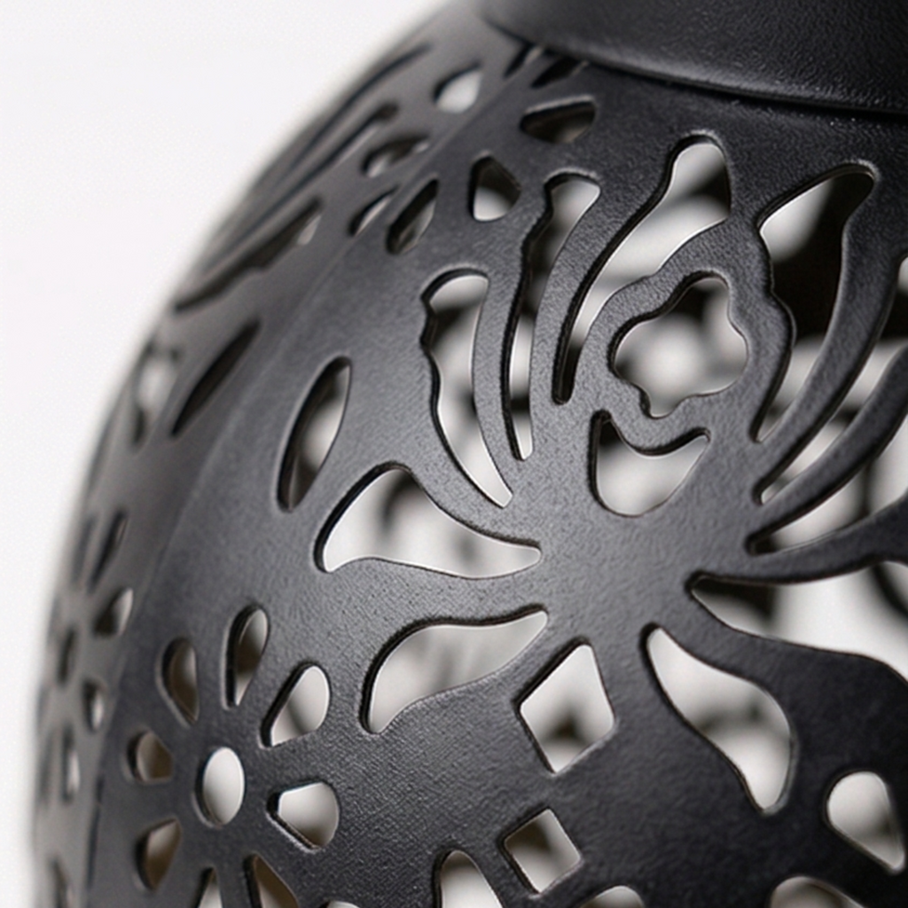 Lumivine – Solar Hanging Lantern with Floral Shadow Art