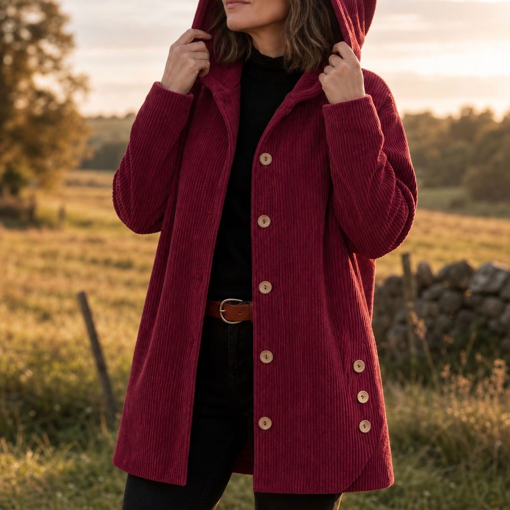 Corduvie – Ribbed Corduroy Hooded Overshirt