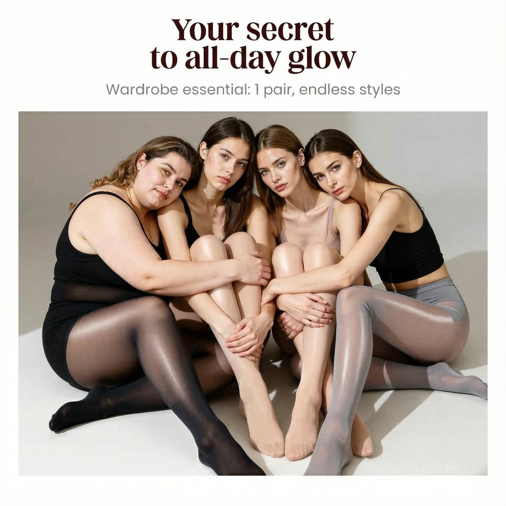 Silkara High-Waist Shiny Pantyhose