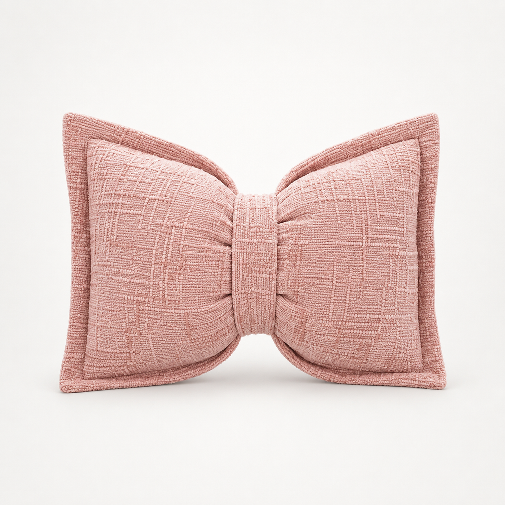 Bowsette – Bow-Shaped Throw Pillow