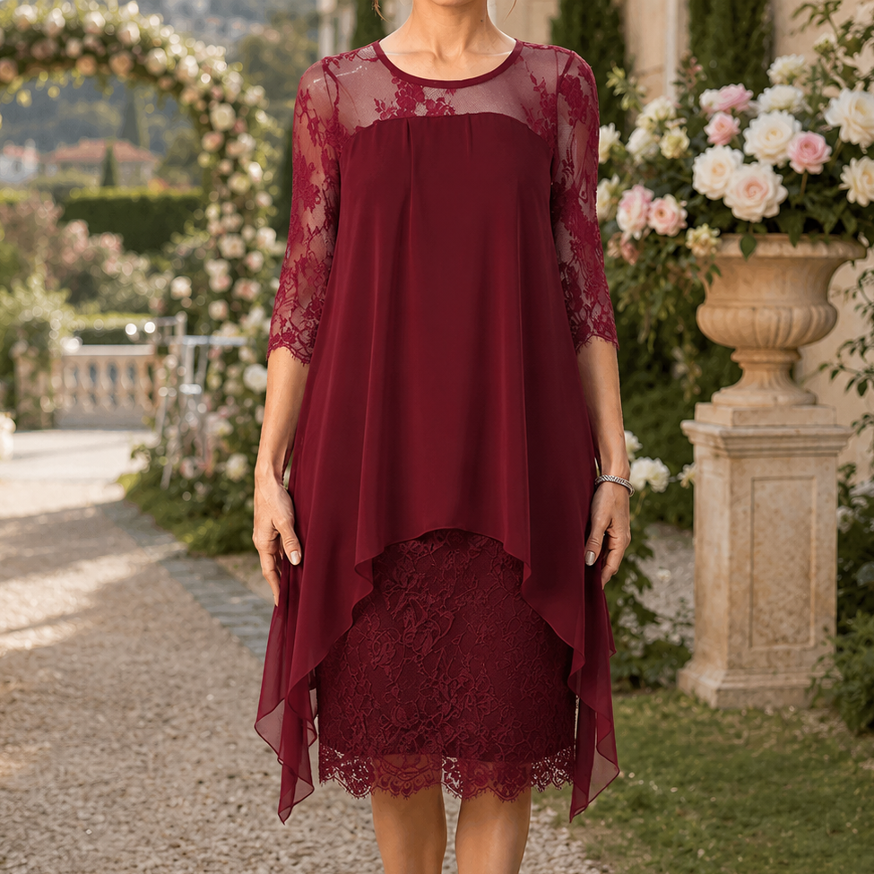 Wearbella – The High-Low Lace-Look Dress That Actually Fits