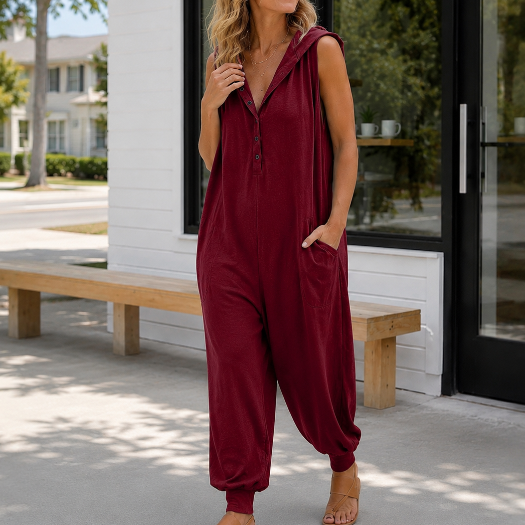 Wearbella – Sleeveless Hooded Jumpsuit That Skips The Guesswork