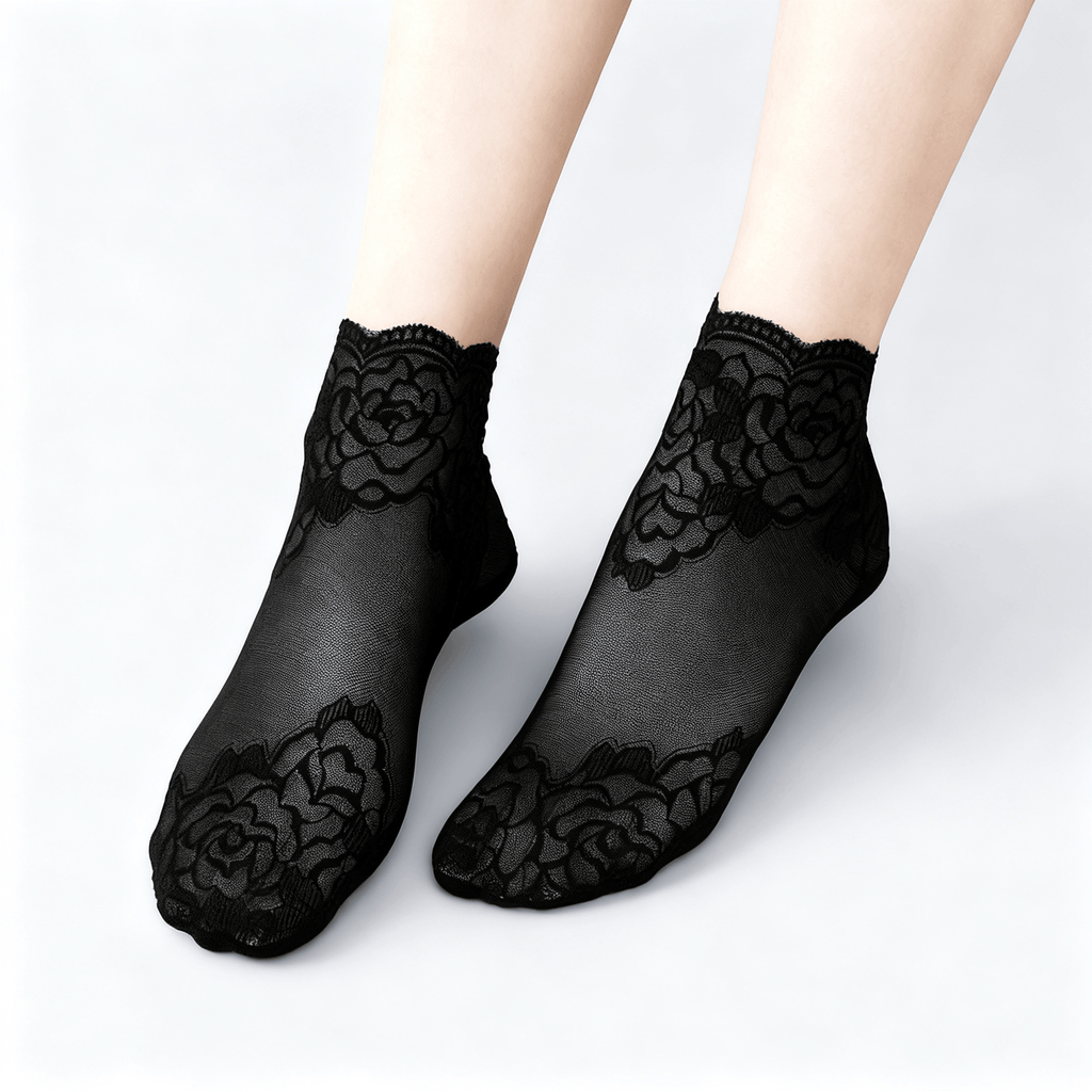 Feeluxe - Elegant Lace Socks for Women