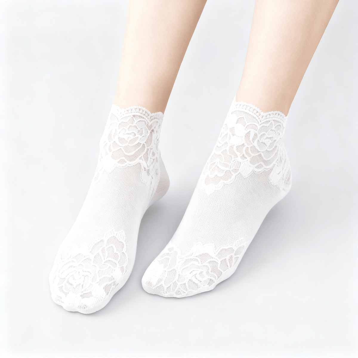 Feeluxe - Elegant Lace Socks for Women